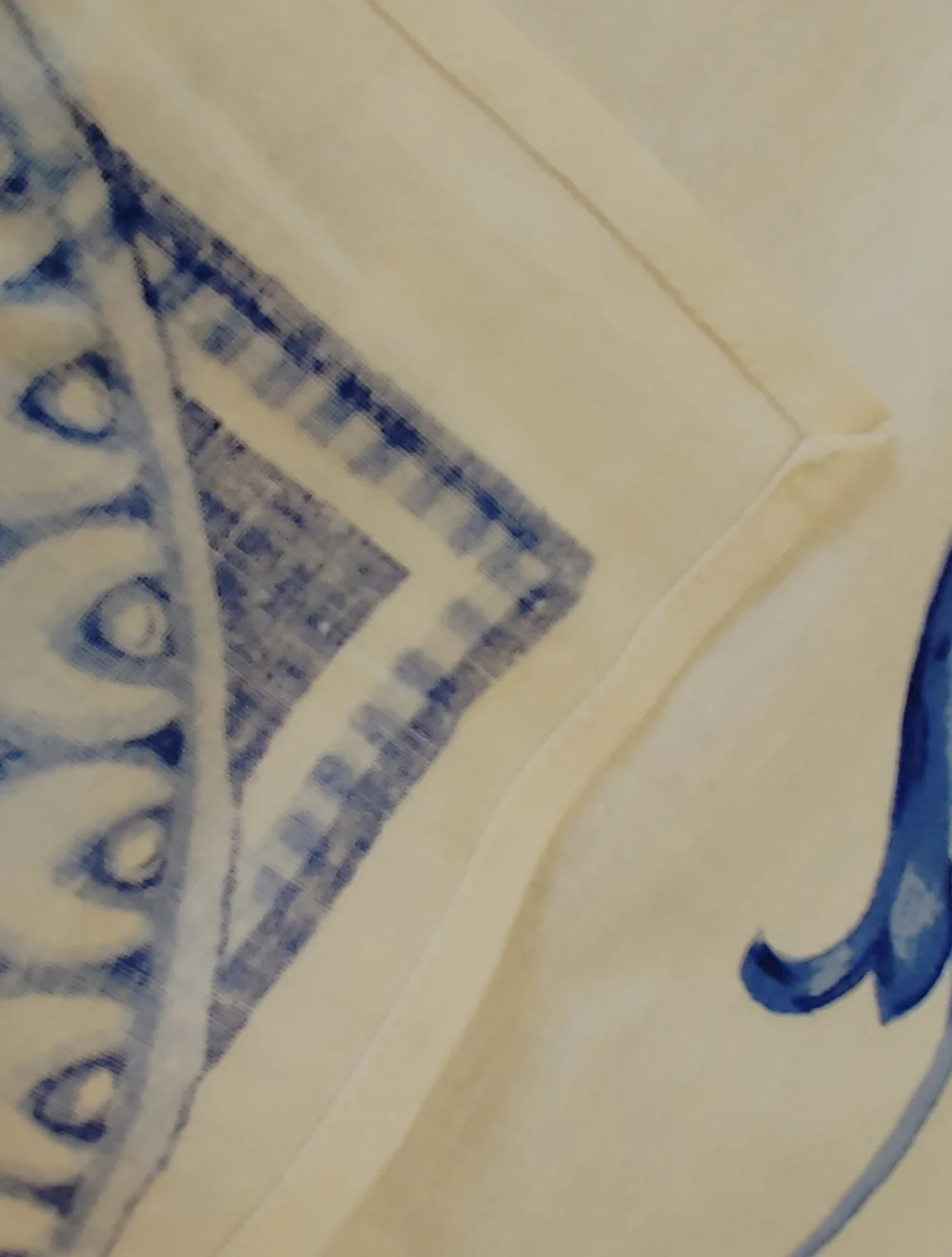 Blue Floral Tablecloth - 56